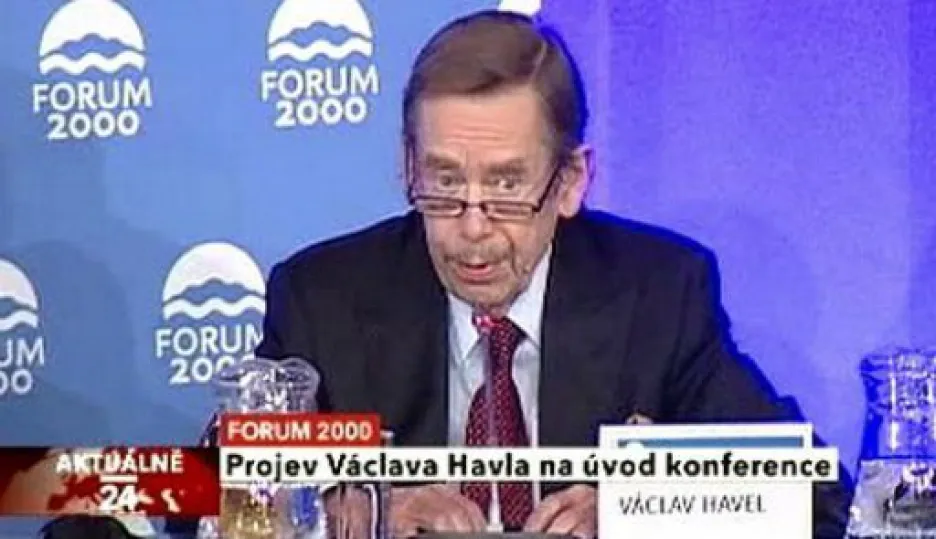 Video Úvodní projev Václava Havla