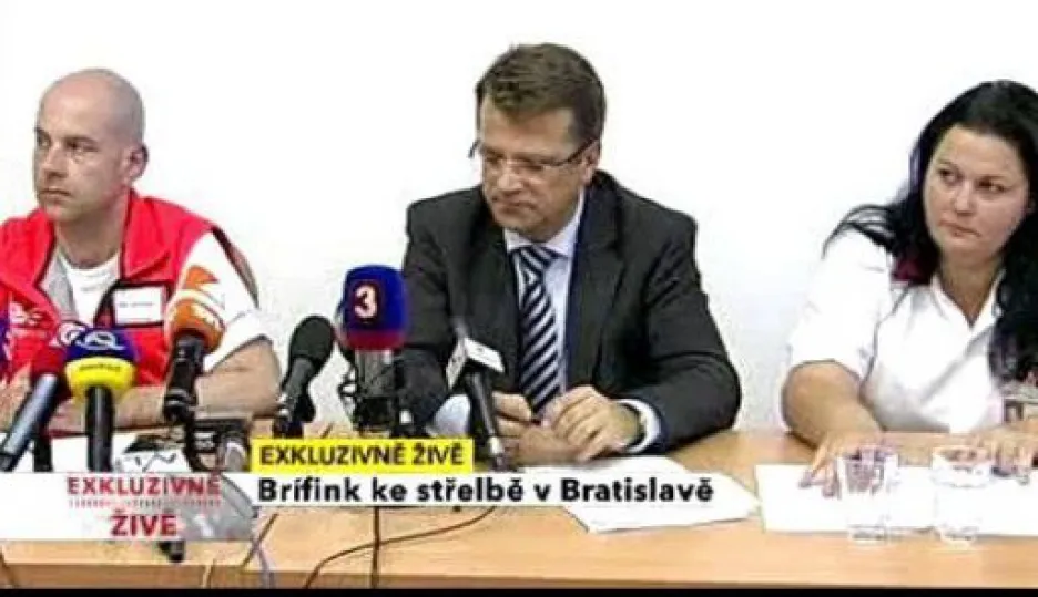 Video TK slovenské policie ke střelbě v Bratislavě
