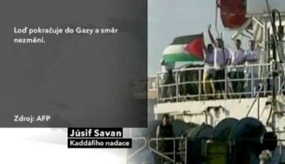Video Izraelci obklíčili loď s humanitárním nákladem