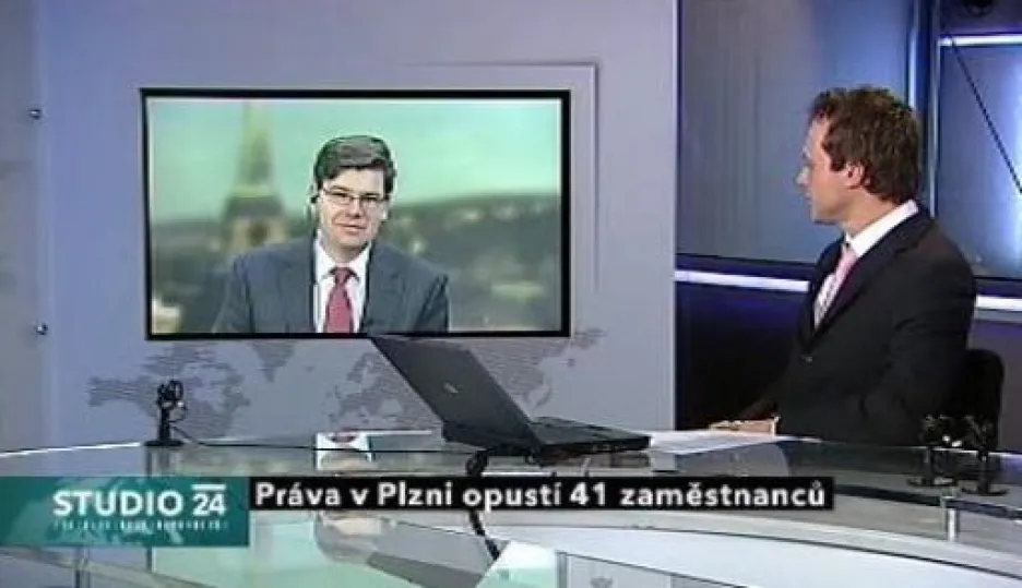 Video Jiří Pospíšil ve Studiu ČT24