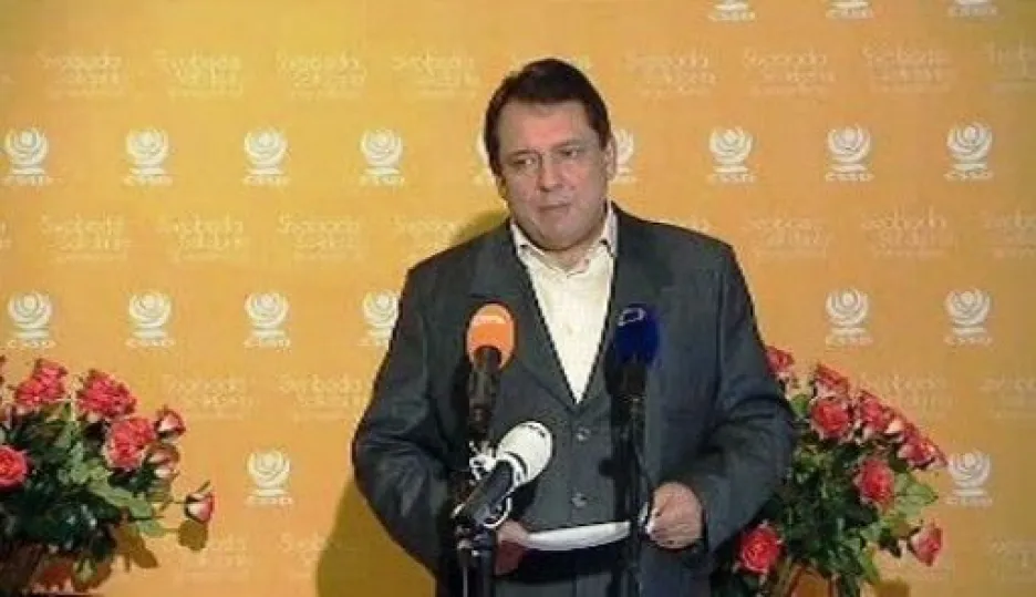 Video Tisková konference Jiřího Paroubka