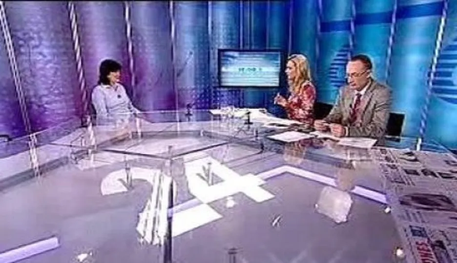 Video Olga Zubová a Michal Hašek ve Studiu ČT24