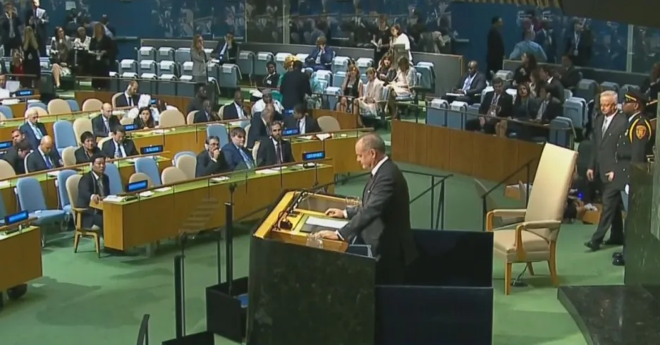Video Slovenský prezident Kiska na 72. zasedání Valného shromáždění OSN