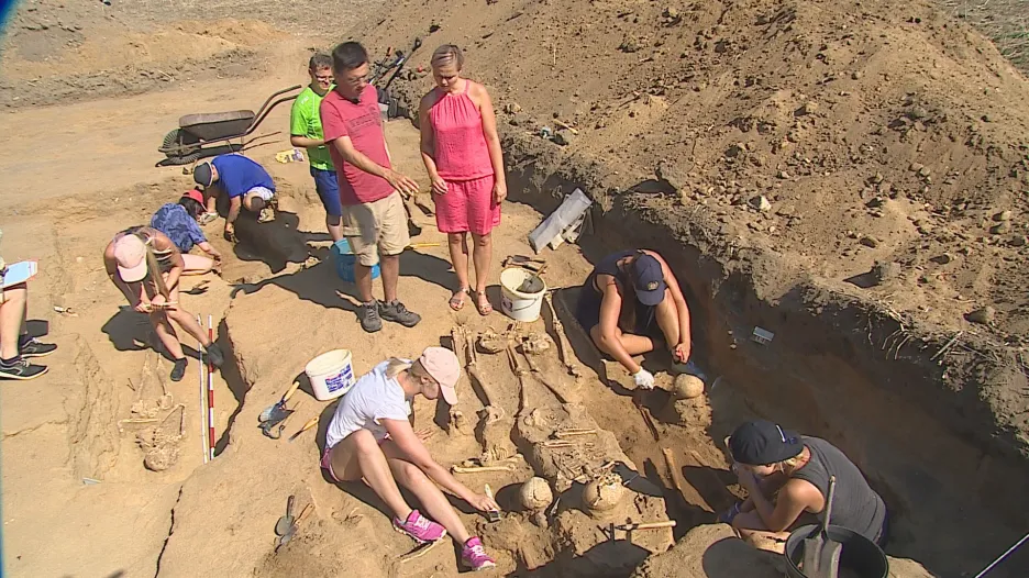Video Přibice u Brna: první nalezené pohřebiště tzv. habánů zkoumají antropologové