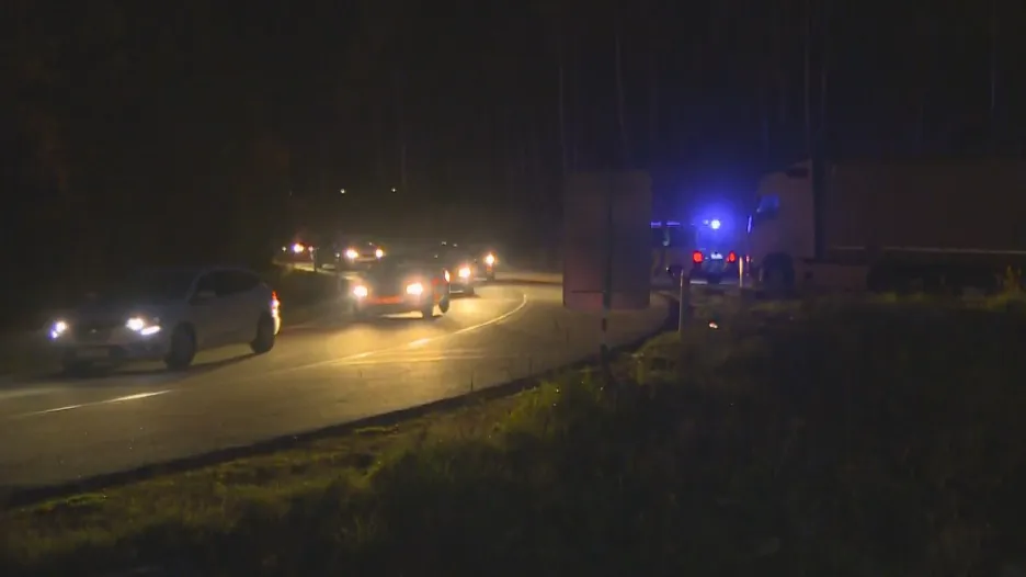 Video UVR: Doprava na D1 u Humpolce kolabovala kvůli nehodě