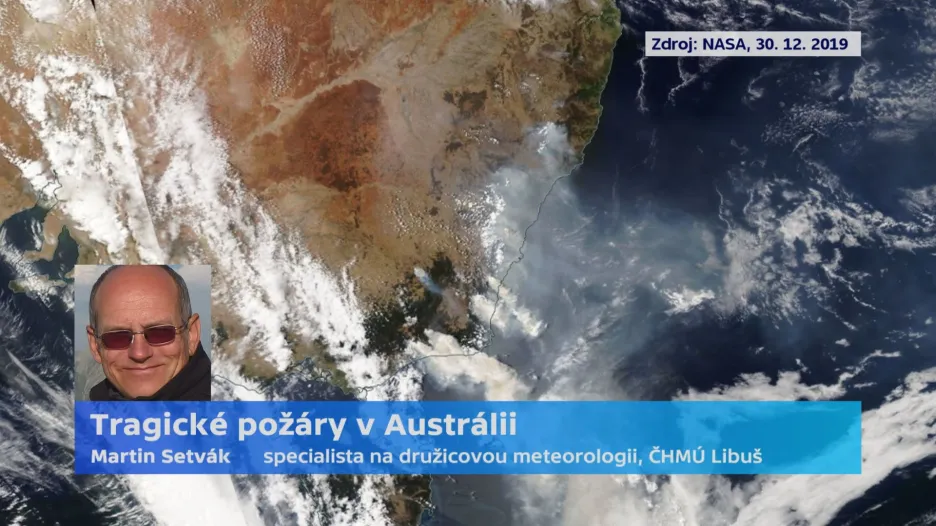 Video Specialista na družicovou meteorologii z ČHMÚ Martin Setvák k požárům v Austrálii