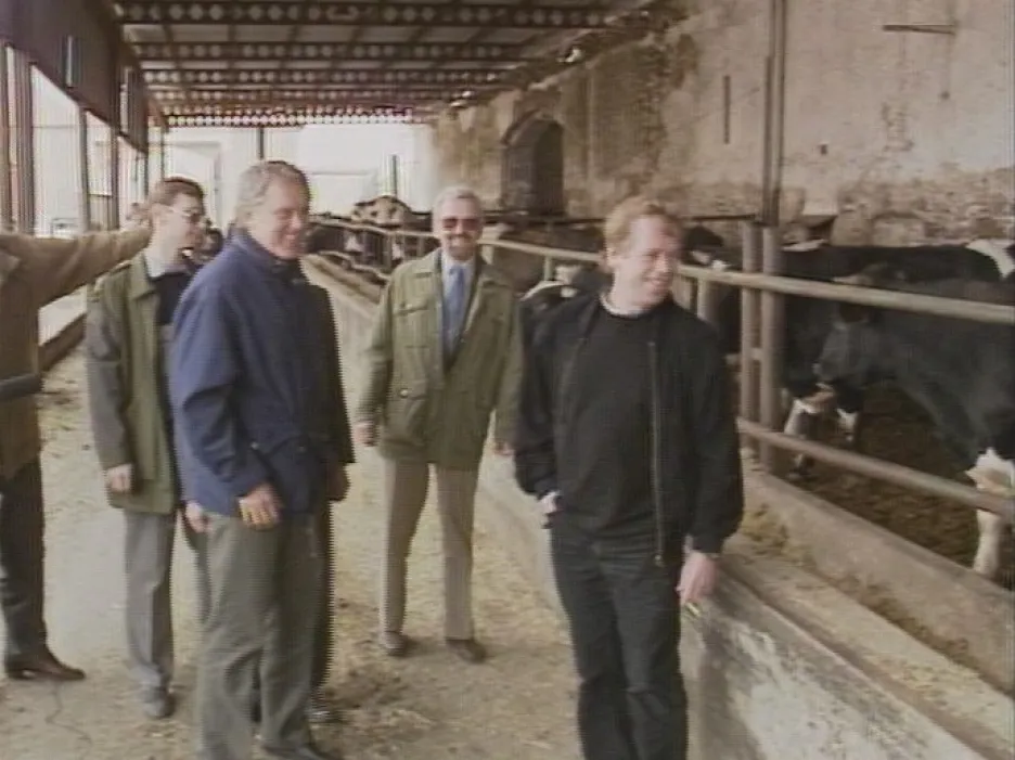 Video Václav Havel navštívil zemědělce