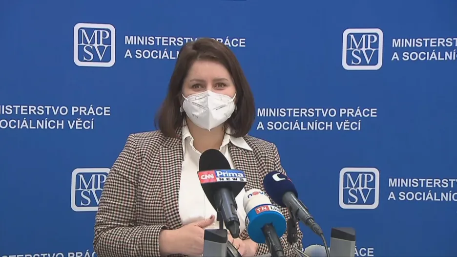 Video Ministryně práce v demisi Maláčová (ČSSD) ke kompenzacím z programu Antivirus