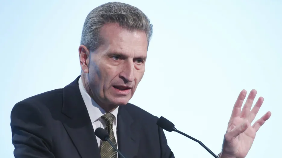 Eurokomisař Günther Oettinger 