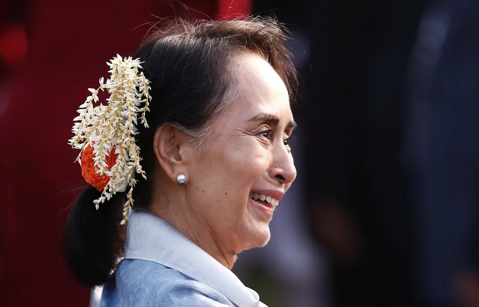 Myanmarská vůdkyně Su Ťij