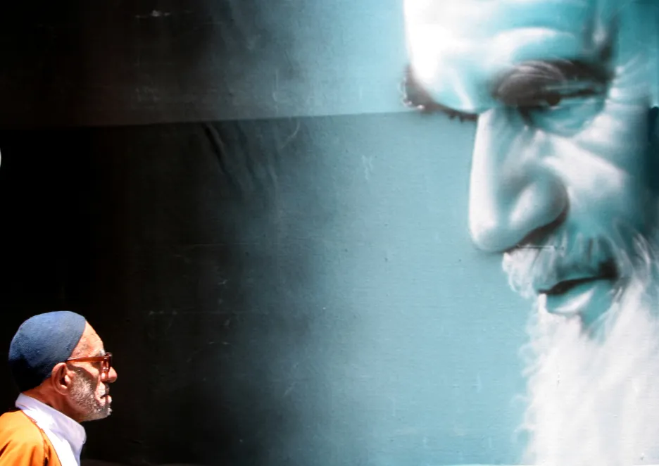 Portrét ajatolláha Chomejního