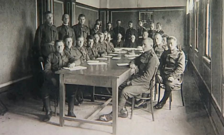 Posádka Czajánkových kasáren v roce 1939
