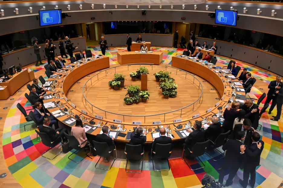 Lídři EU na summitu v Bruselu 