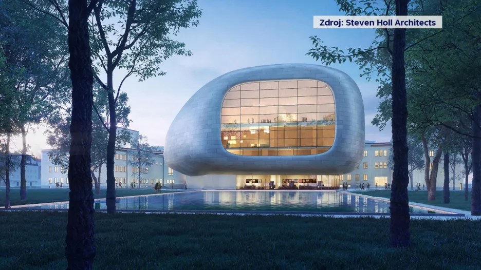 Návrh architekta Stevena Holla pro Ostravu