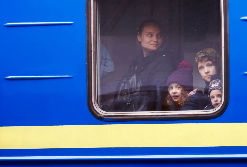 Ukrajinští uprchlíci v Polsku