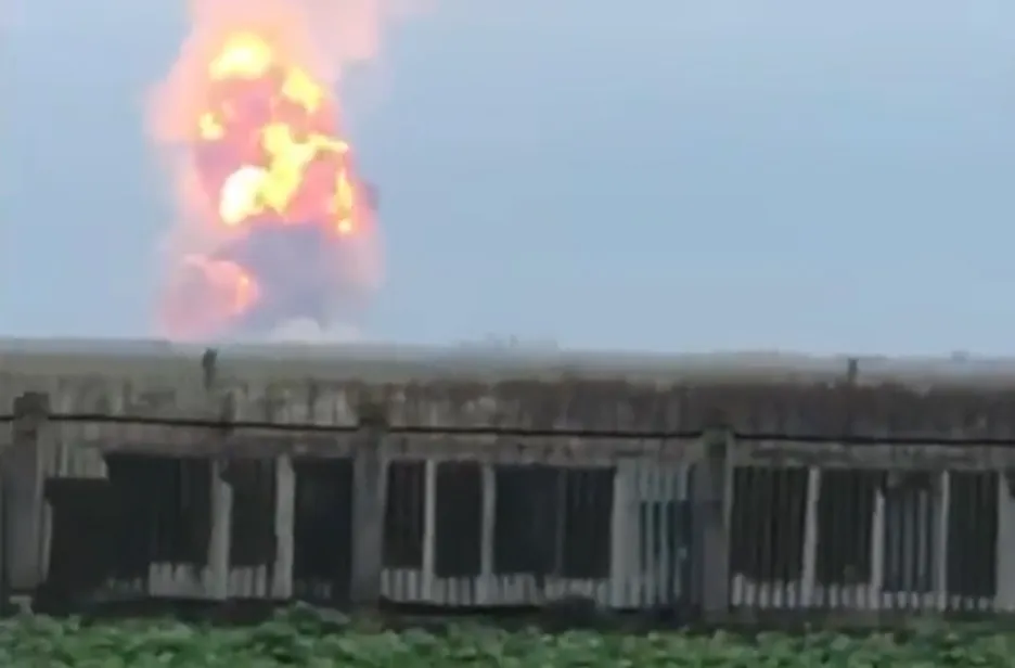 Výbuch na Krymském poloostrově