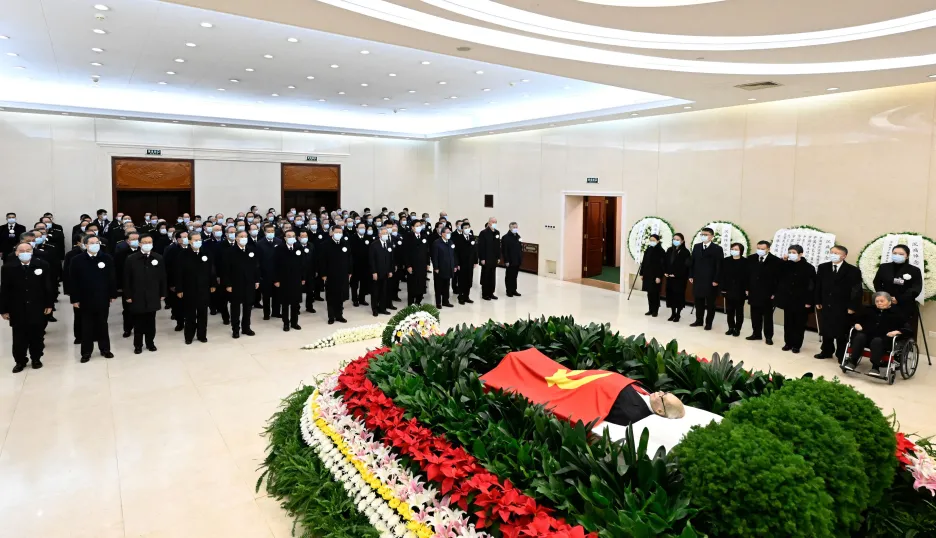Poslední rozloučení s bývalým čínským prezidentem Ťiang Ce-minem