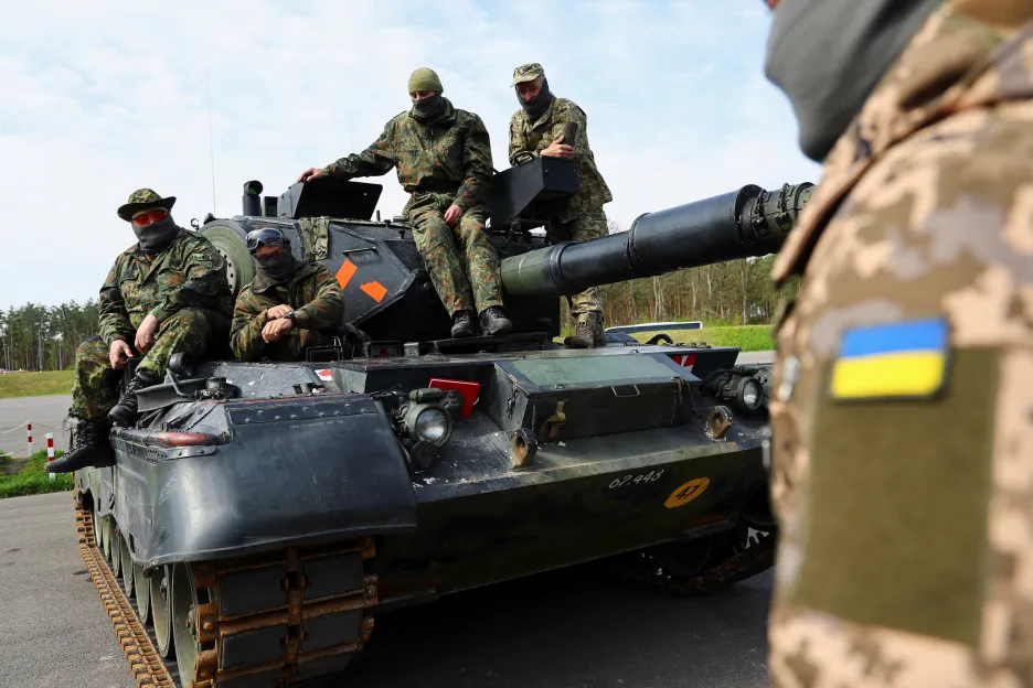 Výcvik Ukrajinců na tancích Leopard 2