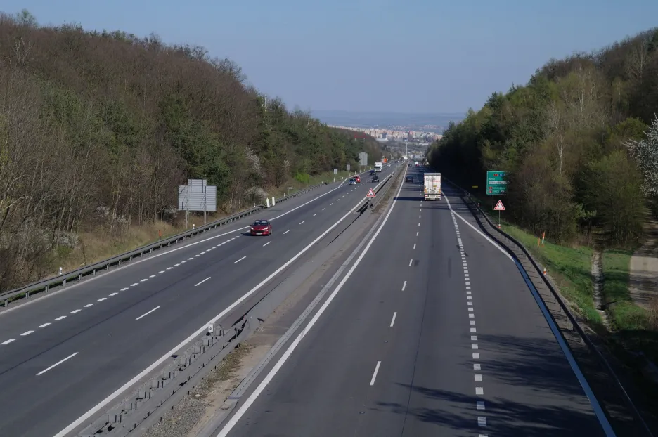 Dálnice D1, směr Brno