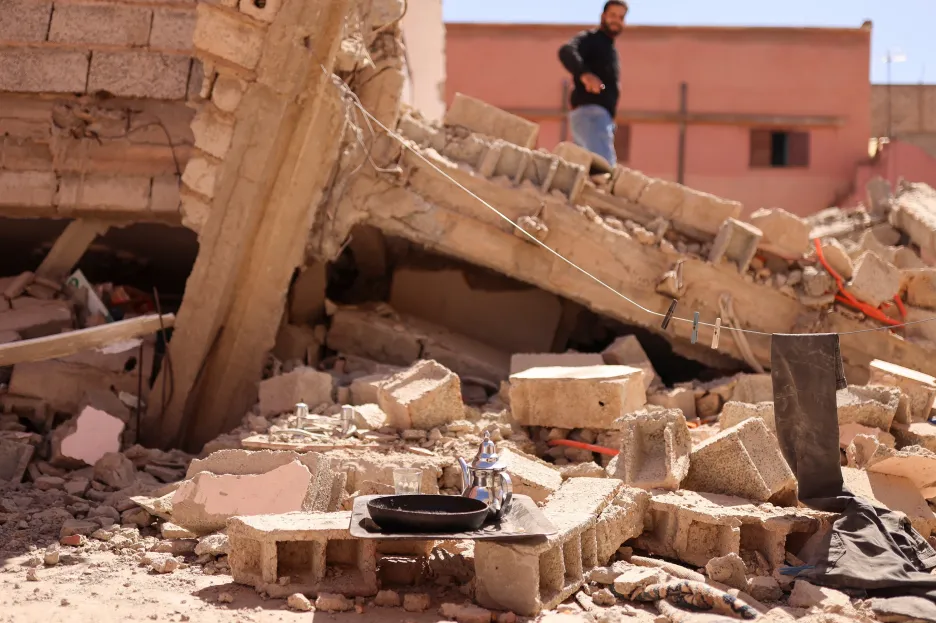 Následky zemětřesení v Maroku