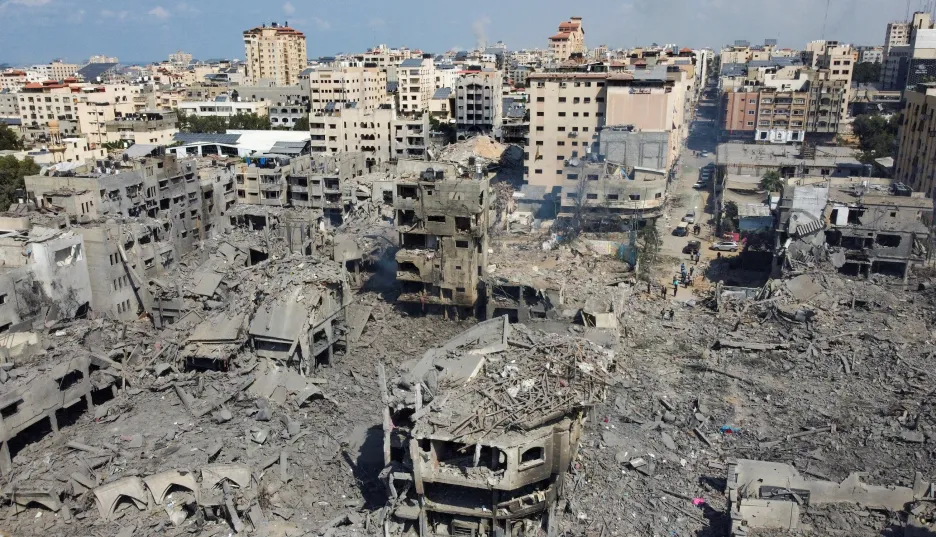 Následky izraelského ostřelování Pásma Gazy