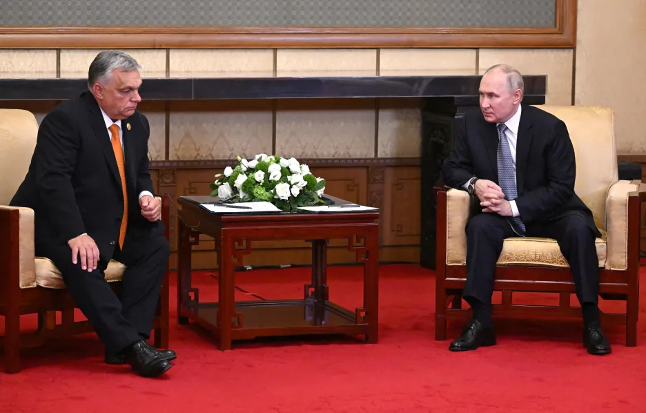 Maďarský premiér Viktor Orbán a ruský vládce Vladimir Putin
