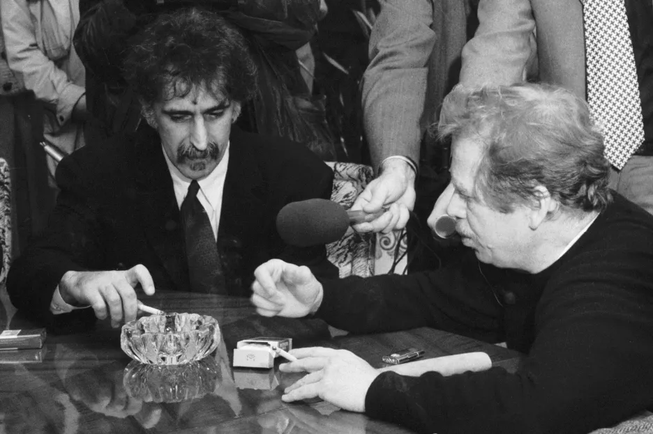 Frank Zappa a Václav Havel