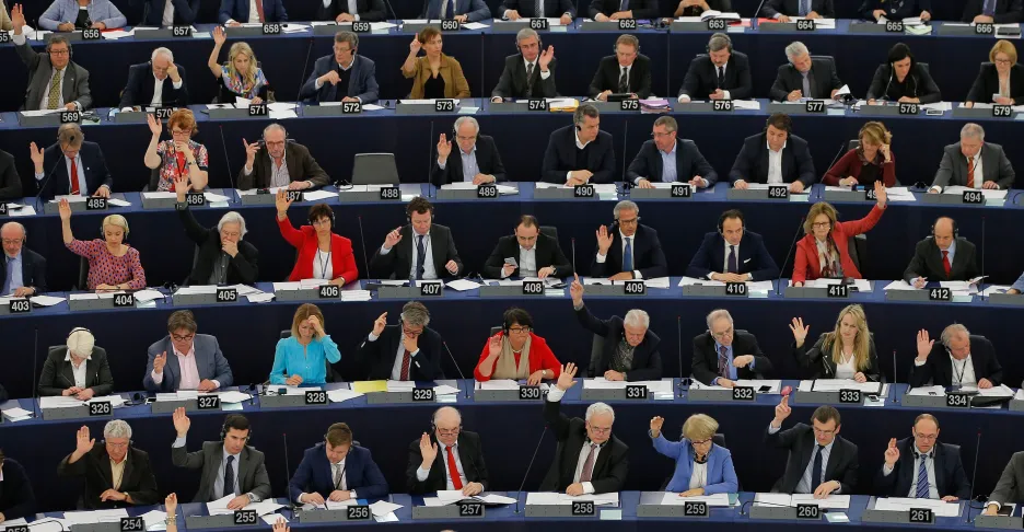Hlasování v europarlamentu