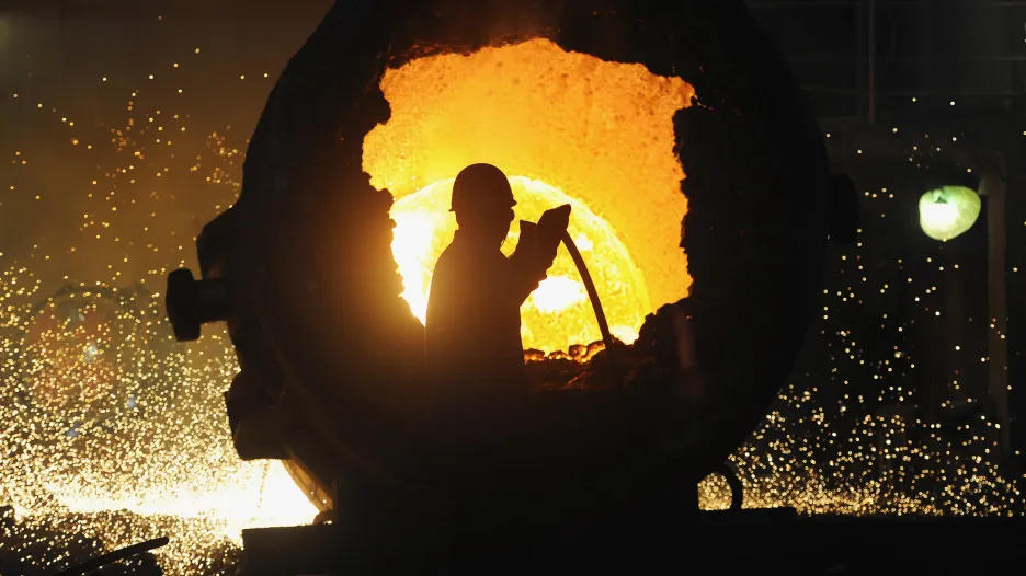 Výroba oceli v čínské provincii An-chuej