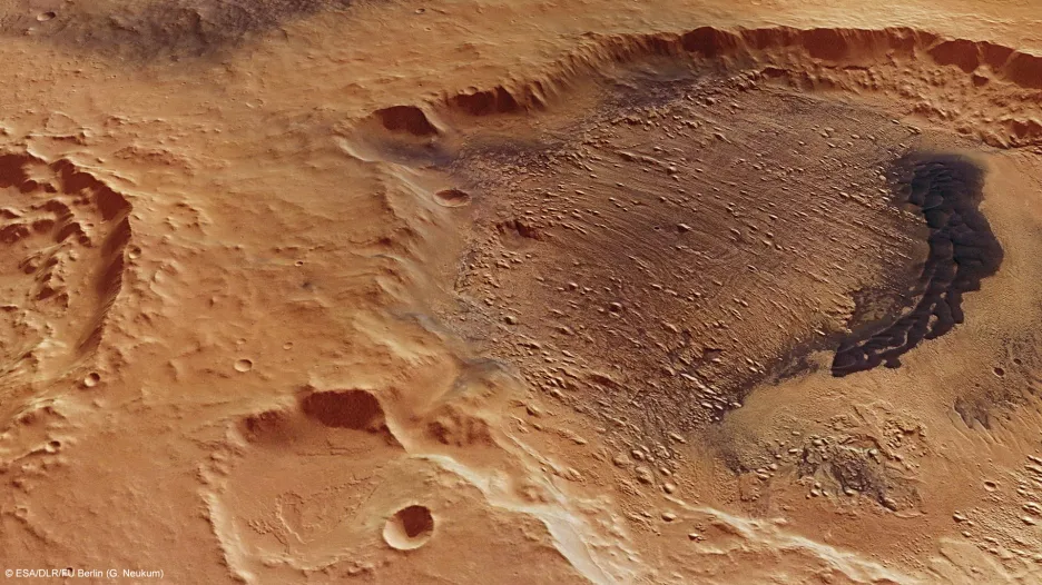 Krátery na Marsu