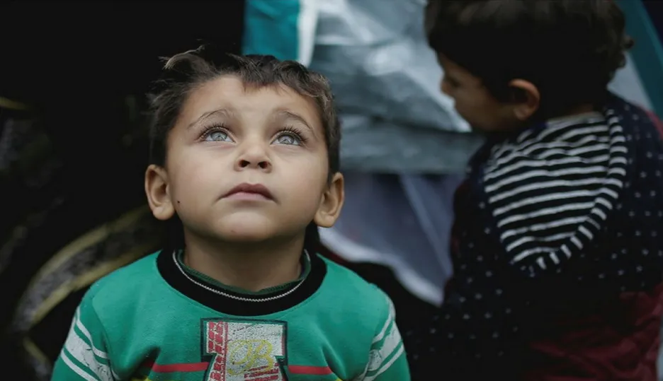 Syrské děti v řeckých uprchlických táborech