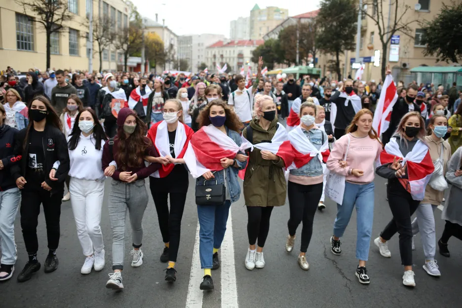 Osmý týden pokračují v Bělorusku protesty 