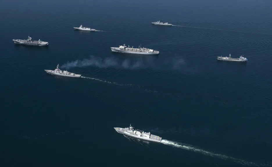 Vojenské cvičení na moři (ilustrační foto)