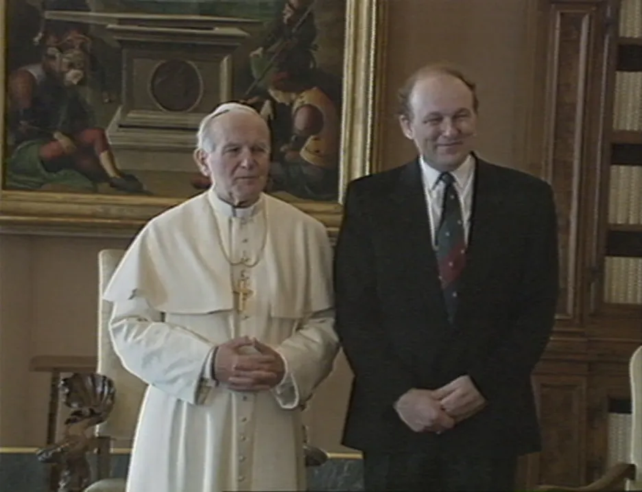 Marián Čalfa navštívil papeže
