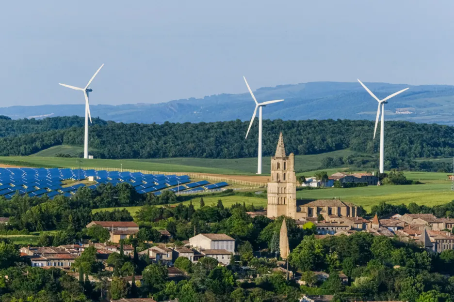 Větrné elektrárny ve Francii