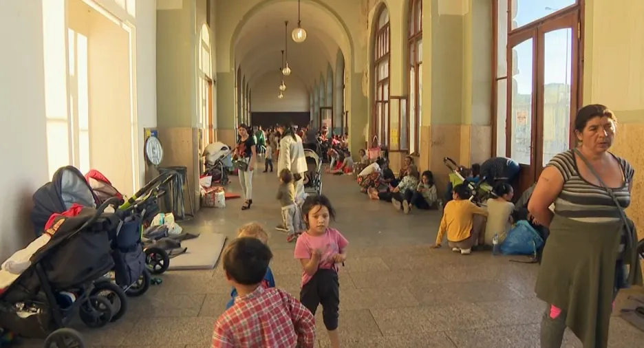 Romové na Hlavním nádraží