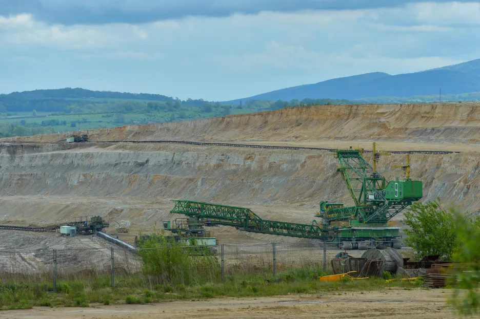 Hnědouhelný důl Turów v Polsku v blízkosti Hrádku nad Nisou na Liberecku