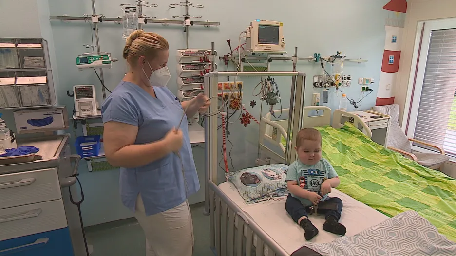 Onkologický pacient z Ukrajiny v Dětské nemocnici FN Brno