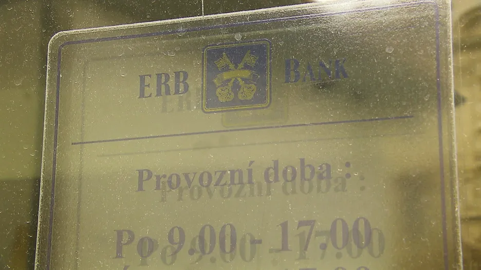 Zavřená pobočka ERB bank v Karlových Varech