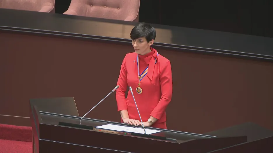 Předsedkyně Poslanecké sněmovny Markéta Pekarová Adamová (TOP 09) vystoupila v tchajwanském parlamentu
