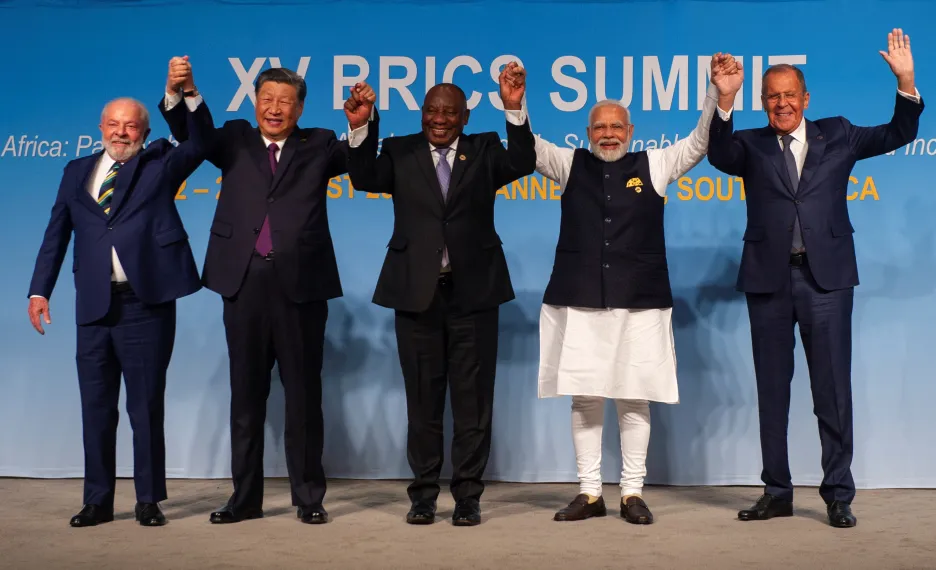 Lídři zemí BRICS na summitu