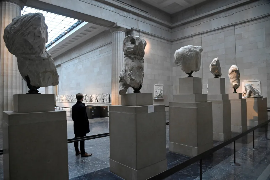 Elginovy mramory v Britském muzeum v Londýně