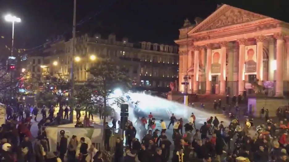 Nepokoje v centru Bruselu