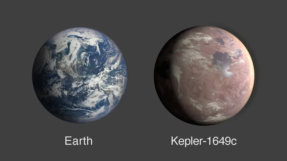 Srovnání nově objevené planety a Země