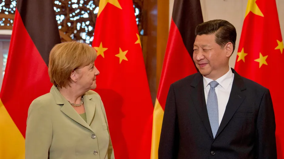 Angela Merkelová a Si Ťin-pching