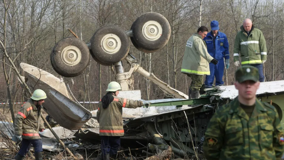 Nehoda polského letounu u Smolensku