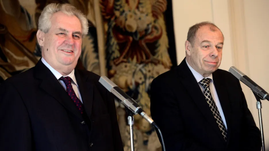 Miloš Zeman a Jaroslav Zavadil