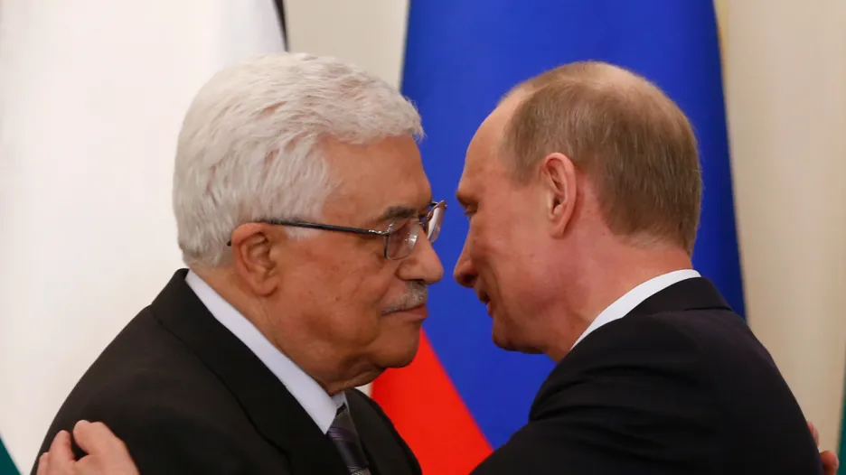 Mahmúd Abbás a Vladimir Putin
