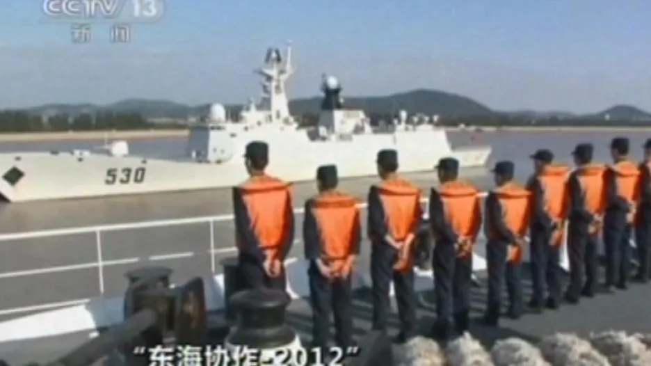 Cvičení čínského námořnictva