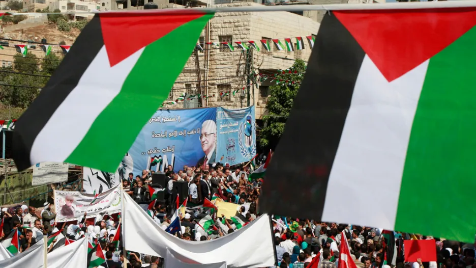 Palestinská demonstrace na podporu členství v OSN